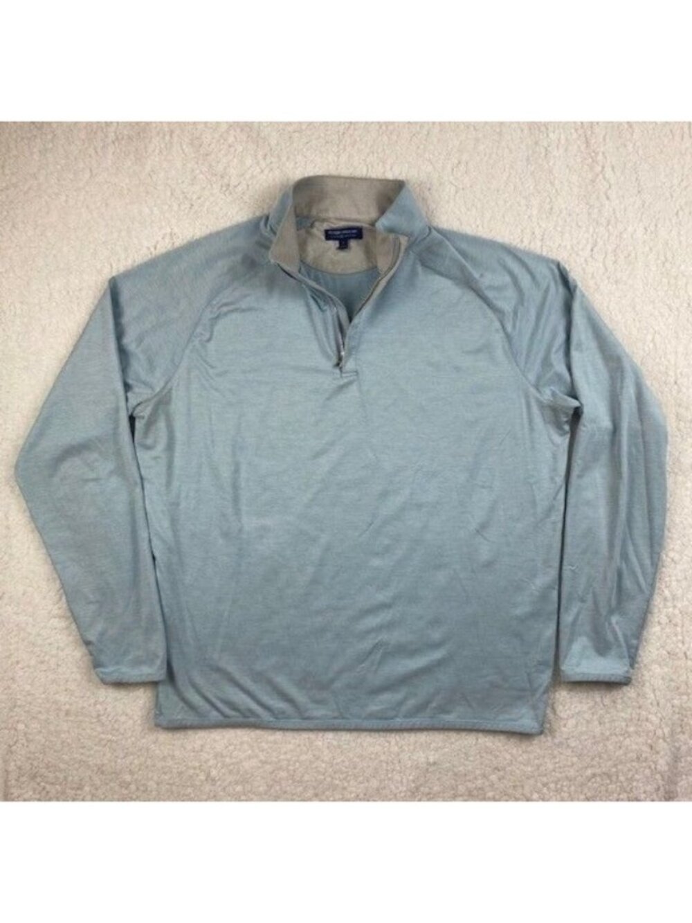 Peter Millar Crown Crafted 1/4 Zip Men's Large Newport Beach Country Club Logo